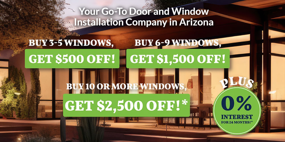 Buy 3 Windows And Get The 4th Window Free Plus 0% Interest For 24 Months!*